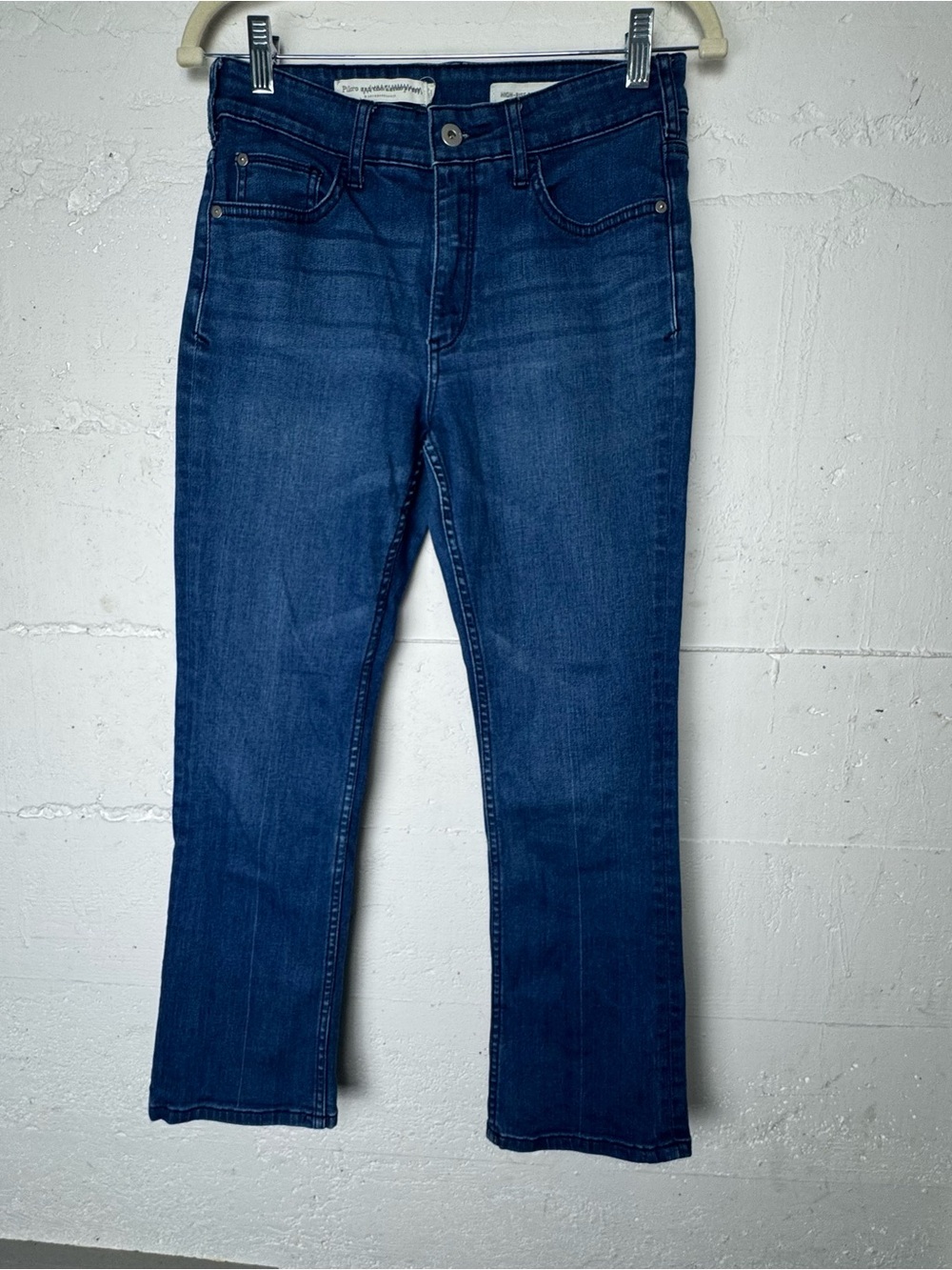Pilcro and the Letterpress High Rise Bootcut Wash Jeans Size 28 Slight Stretch